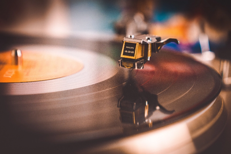 Tocadiscos vintage y vinilos